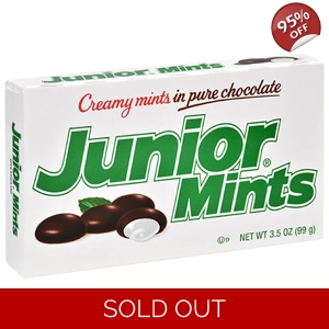 Junior Mints 99g Theatre Box - Tootsie Creamy Mint Chocolates